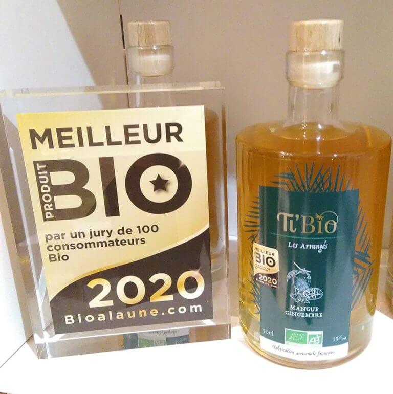 Ti Bio élu meilleur produit bio 2020 pour son Mangue Gingembre Ti